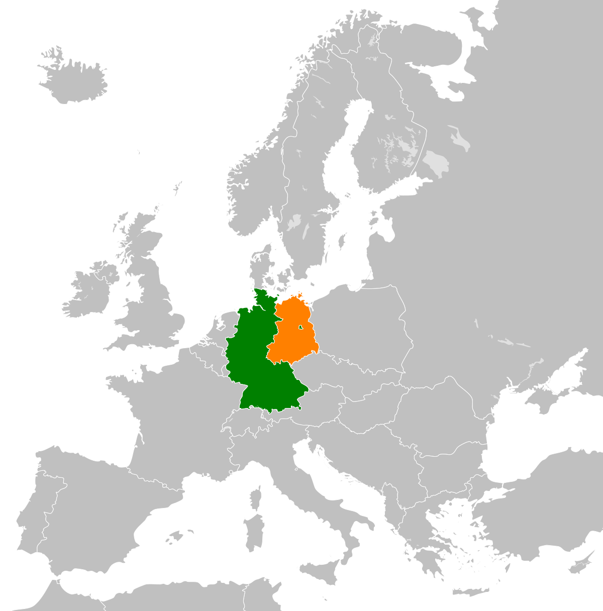 German reunification 1990 locator